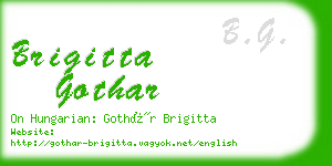 brigitta gothar business card